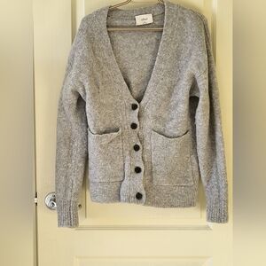 Aritzia Grey Button Cardigan